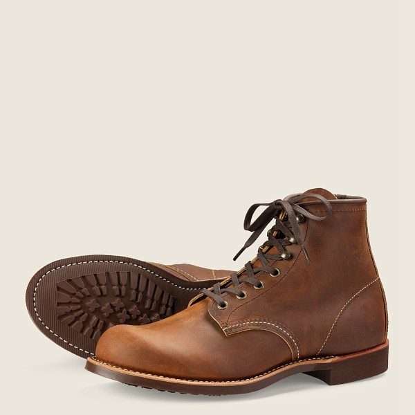 Botas Red Wing Heritage Hombre Marrom - Blacksmith - 6-Inchr Rough & Tough Cuero - 314-RVYFOJ